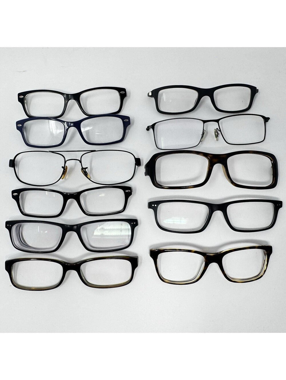 Lot of 11 Ray-Ban Eyeglass Sunglass Front Plates Only Parts Repair